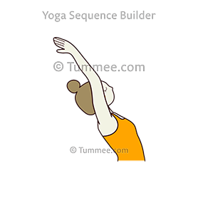 backbend hands raised close up