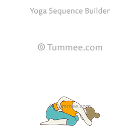 bharadvaja twist pose ii variation forward bend (Bharadvajasana Ii Variation Uttanasana)