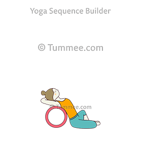 bound angle pose backbend wheel (Baddha Konasana Backbend Wheel)