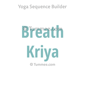 De ademhalings- en asana-oefening in yogastijl is een yogaserie met 21 houdingen.