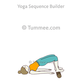 Bridge Pose Feet Roller Yoga (Setubandha Sarvangasana Pada Roller