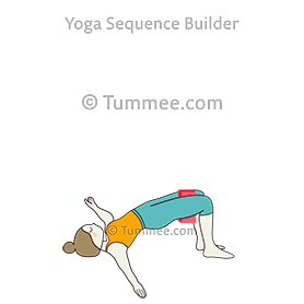 bridge pose variation arms out block (Setubandha Sarvangasana Variation Arms Out Block)