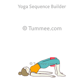 bridge pose variation block (Setubandha Sarvangasana Variation Block)