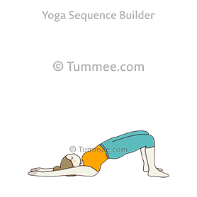 bridge pose variation hands (Setubandha Sarvangasana Variation Hands)