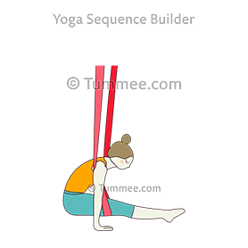 pose aérienne de célibataire (Tolangulasana Aerial)