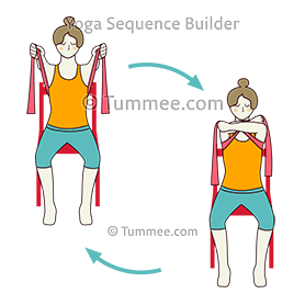 chest strengthener resistance band exercise seated chair