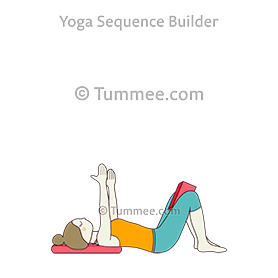 Shoulders yoga sequence with constructive rest pose arms raised block knees head back backmitra is a yoga sequence which has 37 poses...