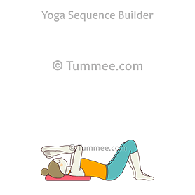 constructive rest pose eagle arms head back backmitra (Savasana Nata Pada Garuda Hasta Sirsa Prshtha Backmitra)