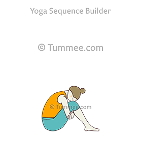 easy half seated forward bend pose (Sukha Ardha Paschimottanasana)