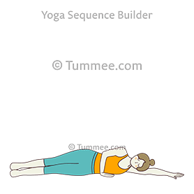 easy side reclining pose variation (Sahaja Anantasana Variation)