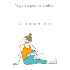 easy twisted pose (Sahaja Vakrasana)