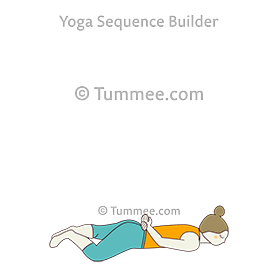 frog pose soles hands interlocked behind (Bhekasana Soles Hasta Interlocked Behind)