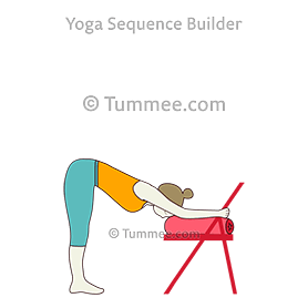 Tabouret De Yoga Pour Posture Sur La Tête (Sirsasana) Avec Coussin - Neuf