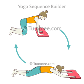 Variace cviku s vysouváním prkna v kleku (Janu Phalakasana Slide Outs ...