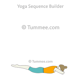 W4-1 flow with blocks - locust-somatic-half moon-straddle flow yoga sequence with locust pose crocodile pose arms is a Med. Awareness for the Elements level yoga sequence which has 31 poses...