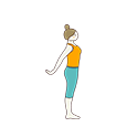 Mountain Pose Tennis Elbow Wrist Stretch Yoga (Tadasana Tennis Kehuni ...
