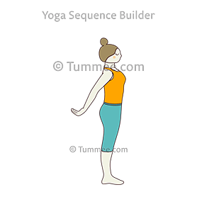 Mountain Pose Tennis Elbow Wrist Stretch (Tadasana Tennis Kehuni Uttana ...