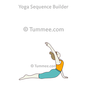 one handed upward facing dog pose (Eka Hasta Urdhva Mukha Svanasana)