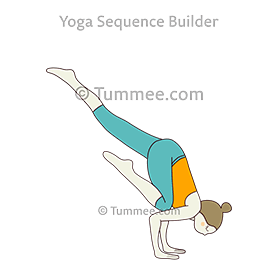 one legged crane pose variation (Eka Pada Bakasana Variation)