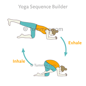 one legged forearm plank pose one knee on floor knee to nose flow (Eka Pada Forearms Phalakasana One Knee On Floor Knee To Nose Vinyasa)