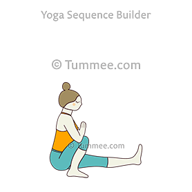 one legged garland pose (Eka Pada Malasana)