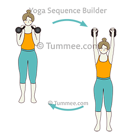 overhead press exercise kettlebell