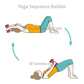 overhead reach to pelvis exercise weights (Setubandha Sarvangasana Overhead Reach To Pelvis Exercise Weights)