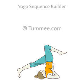 plough pose one leg bent (Halasana Eka Nata Pada)