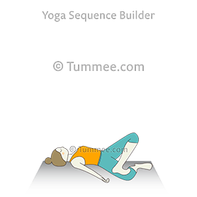 reclined half cow face pose foot knee (Supta Ardha Gomukhasana Pada Janu)