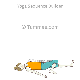 reclined pose one knee twist