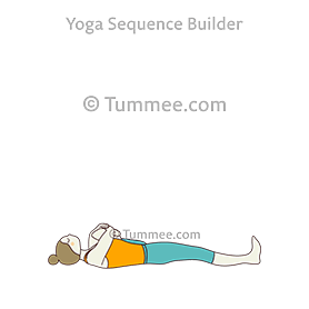 reclining cradle pose (Supta Hindolasana)