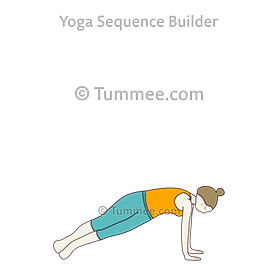 roterad plankpose (Parivrtta Phalakasana)