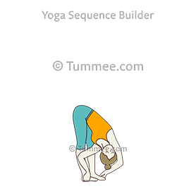 revolved standing forward fold pose both hands to feet (Parivrtta Uttanasana Dwi Hasta Pada)