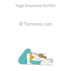 sage twist pose variation forward bend (Marichyasana Variation Uttanasana)