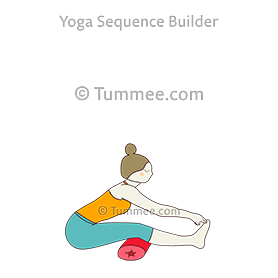 seated half forward fold pose bolster knees (Ardha Paschimottanasana Bolster Knees)