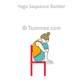 seated wind release pose chair (Upavistha Pawanmuktasana Chair)