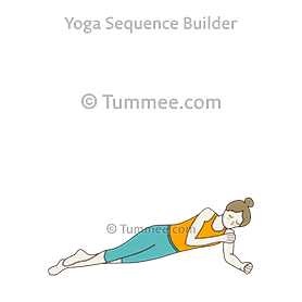 side bridge pose on elbow