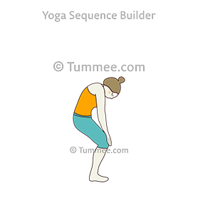 standing cat pose (Tadasana Marjaryasana)