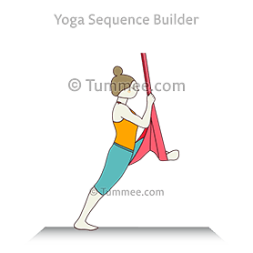 Standing Pigeon Pose Aerial Variation (Utthita Kapotasana Aerial