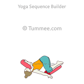 Rygglägesvridning i ryggläge, bolster (Supta Matsyendrasana II Bolsters)
