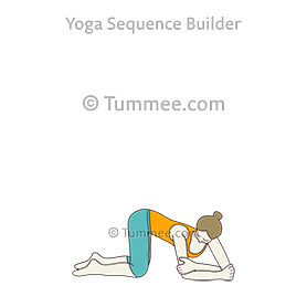 table top pose forearms bound elbows side (Bharmanasana Forearms Parsva Baddha Kehuni)