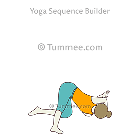 thread the needle pose leg side variation i (Urdhva Mukha Pasasana Parsva Pada Variation I)