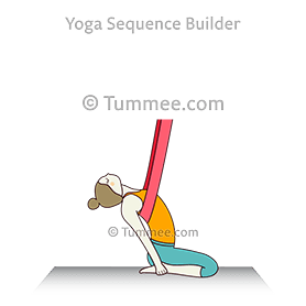 thunderbolt pose head back chest aerial (Vajrasana Sirsa Back Vaksha Aerial)