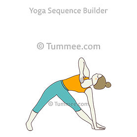 Heart opening yoga sequence with triangle pose hand heart is a yoga sequence which has 8 poses...