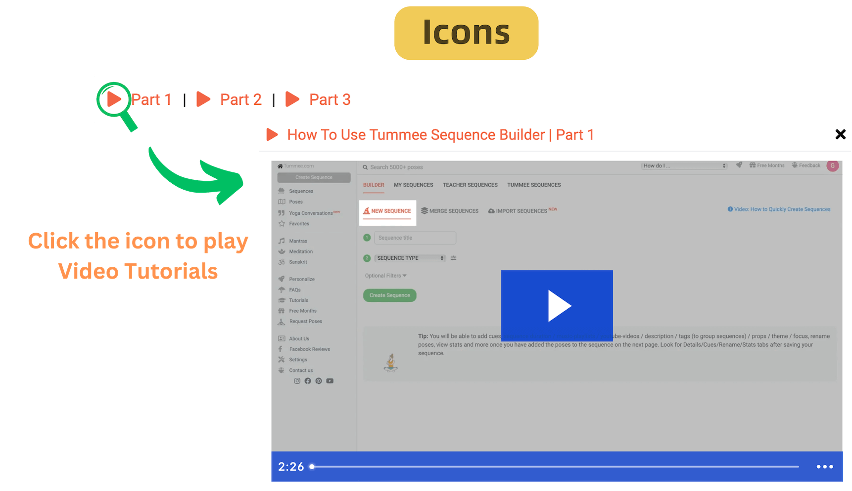Easy Navigation with Icons