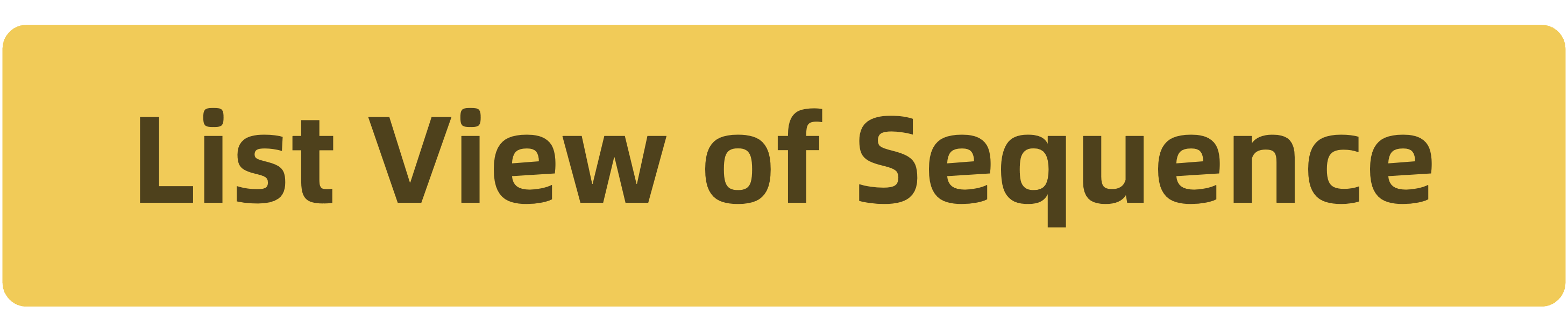 Sequence with Cues in List View