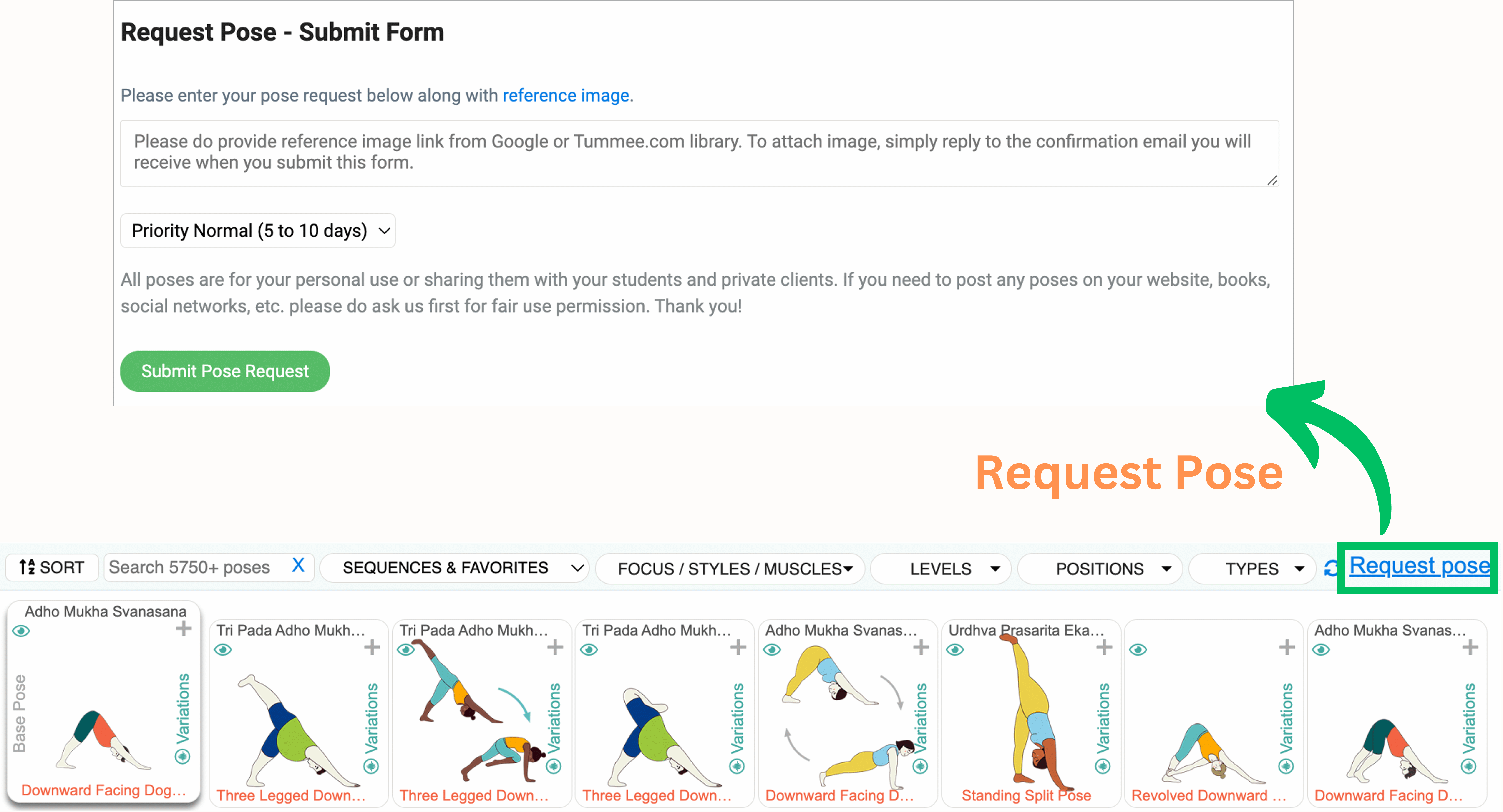 Delivering Poses on Request