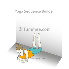 wall sphinx pose (Salamba Bhujangasana Wall)