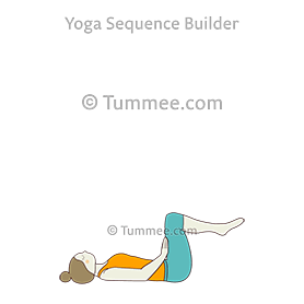 wind release pose hands hips (Pavan Muktasana Hasta Kati)